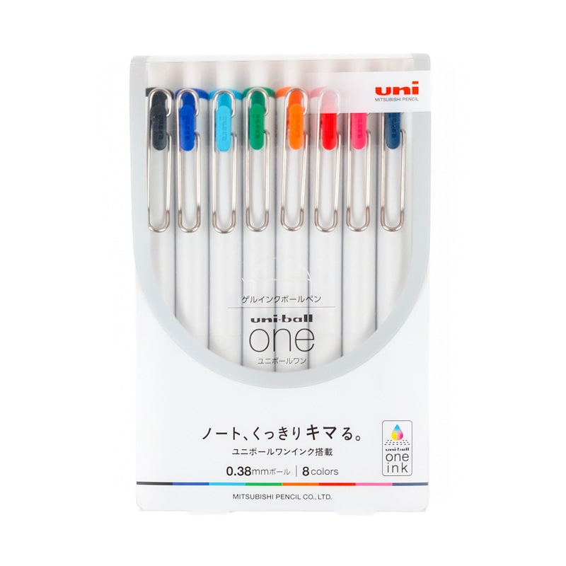 Set of 8 Uni-Ball Gel Ink Pens