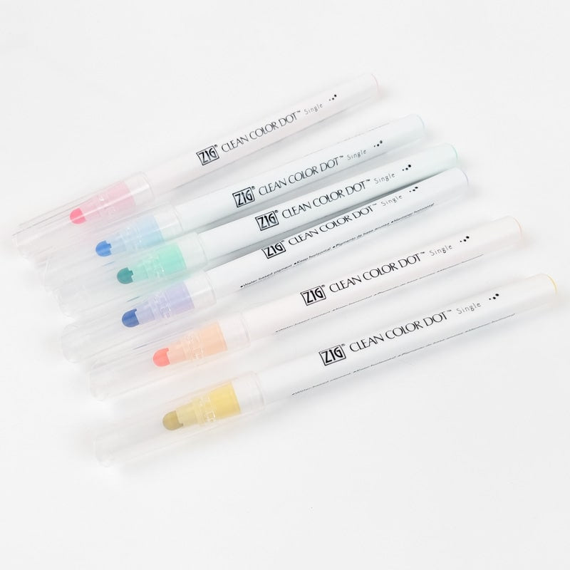 Set of 6 Dot Mild Highlighters