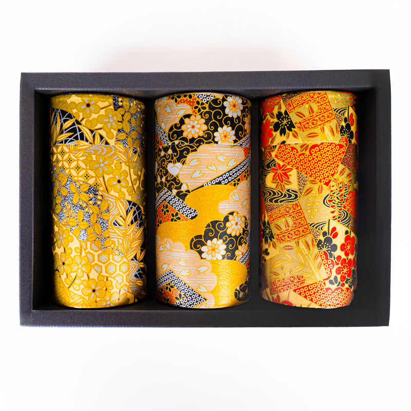 Set of Three Tea Caddies - Kogane