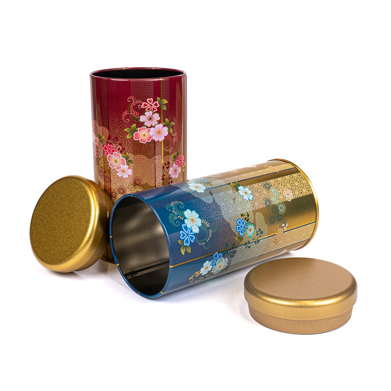 Set of Two Metal Tea Caddies - Bokashi