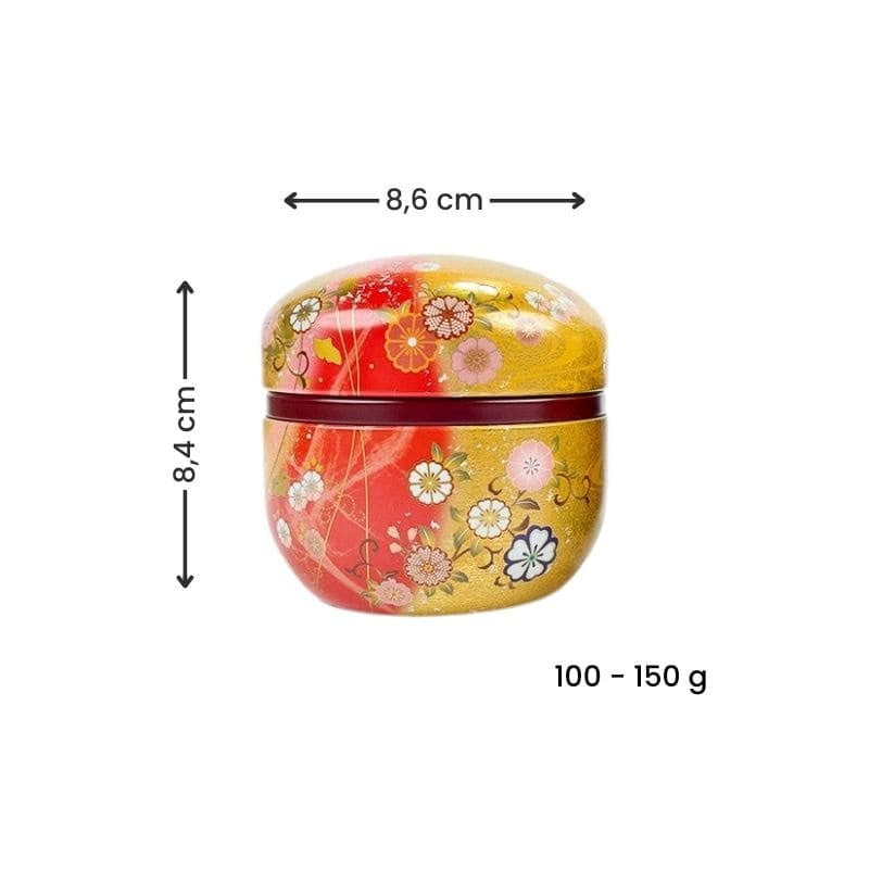 Set of Two Round Tea Caddies