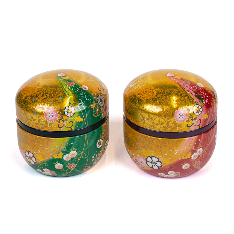 Set of Two Round Tea Caddies