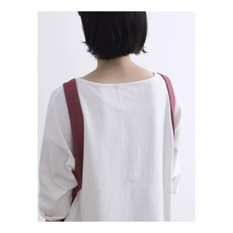 Short Japanese Apron - Unisex Red