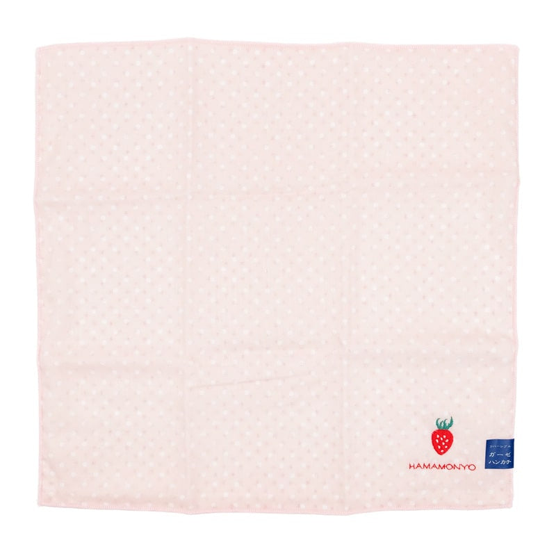 Small Japanese Hand Towel - Strawberry