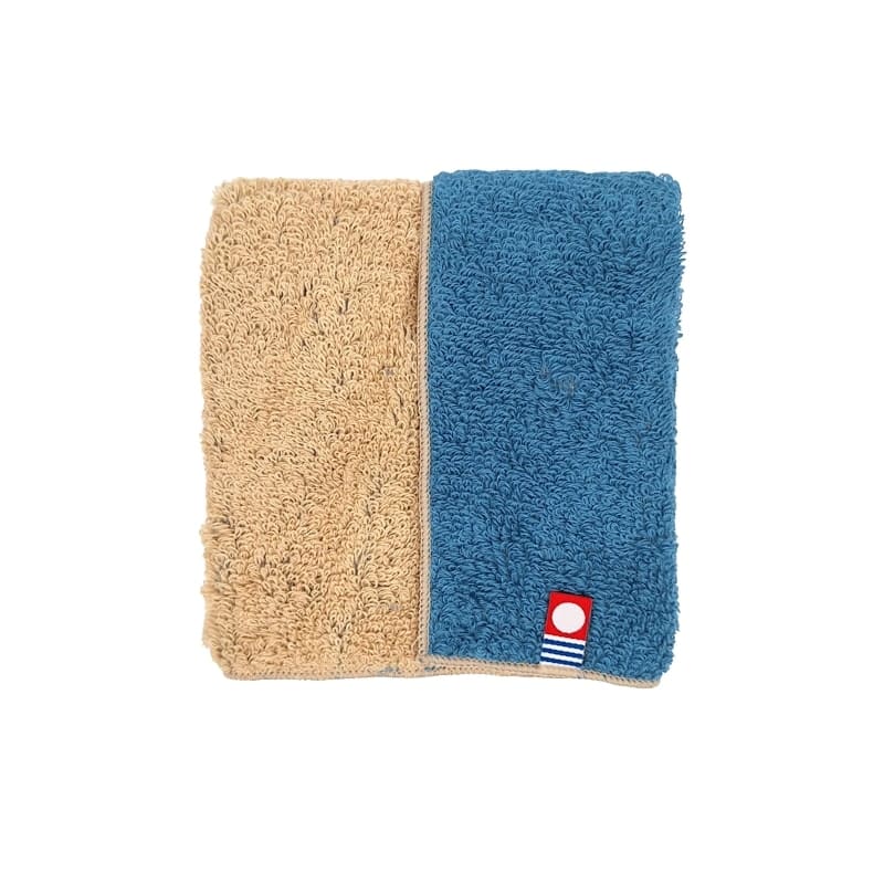 Small Japanese Towel - Reversible Blue