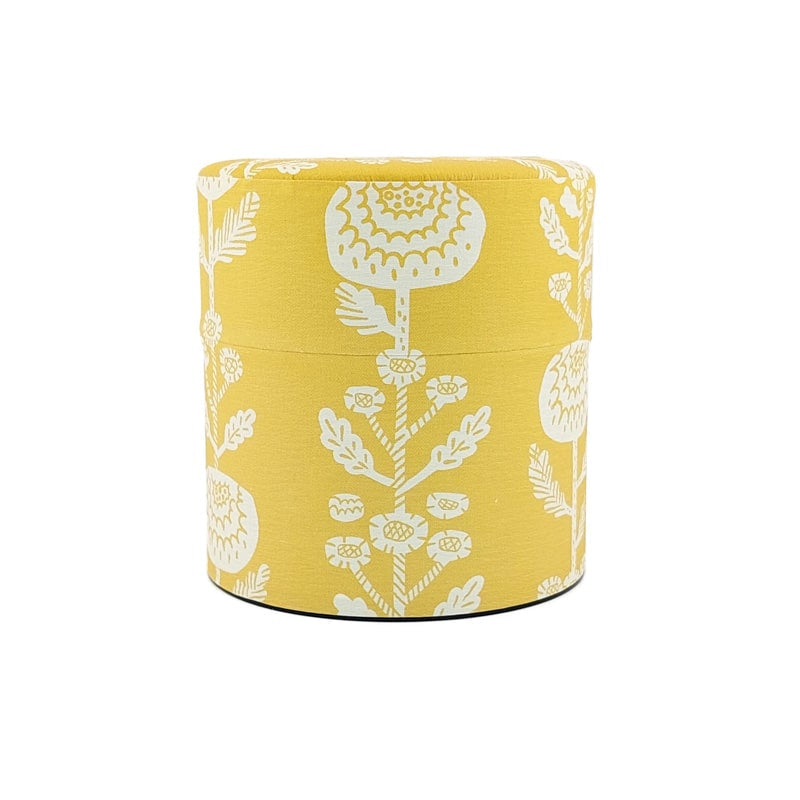 Small Tin Tea Caddy - Kiku
