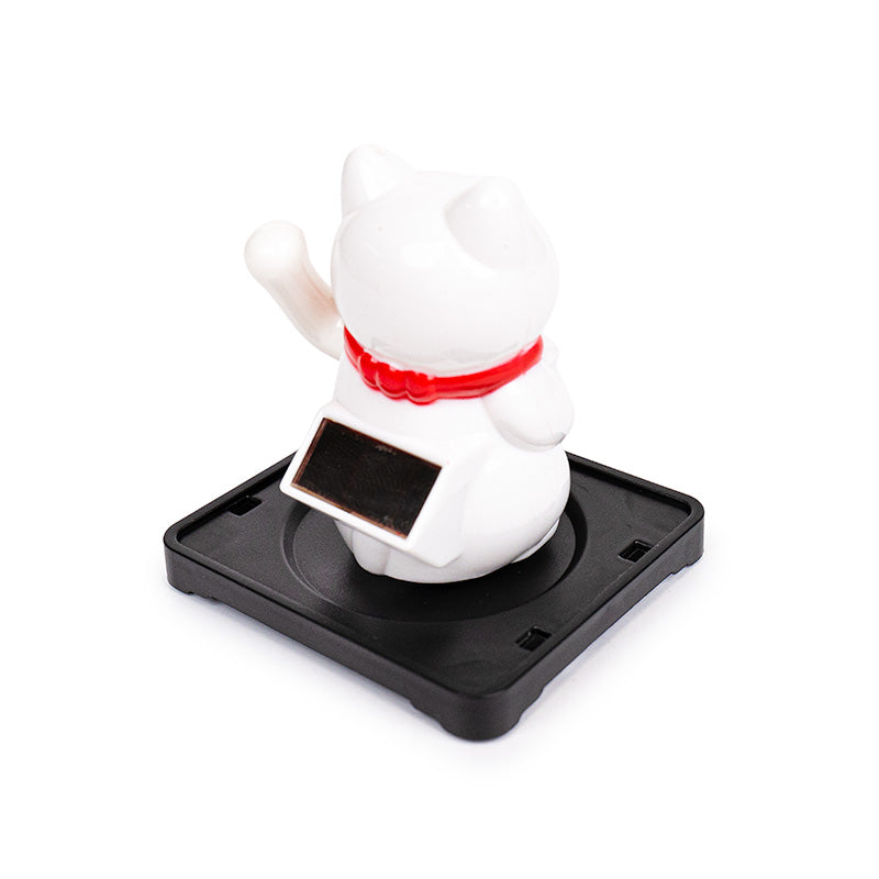 Solar Articulated Maneki Neko Cat - Family