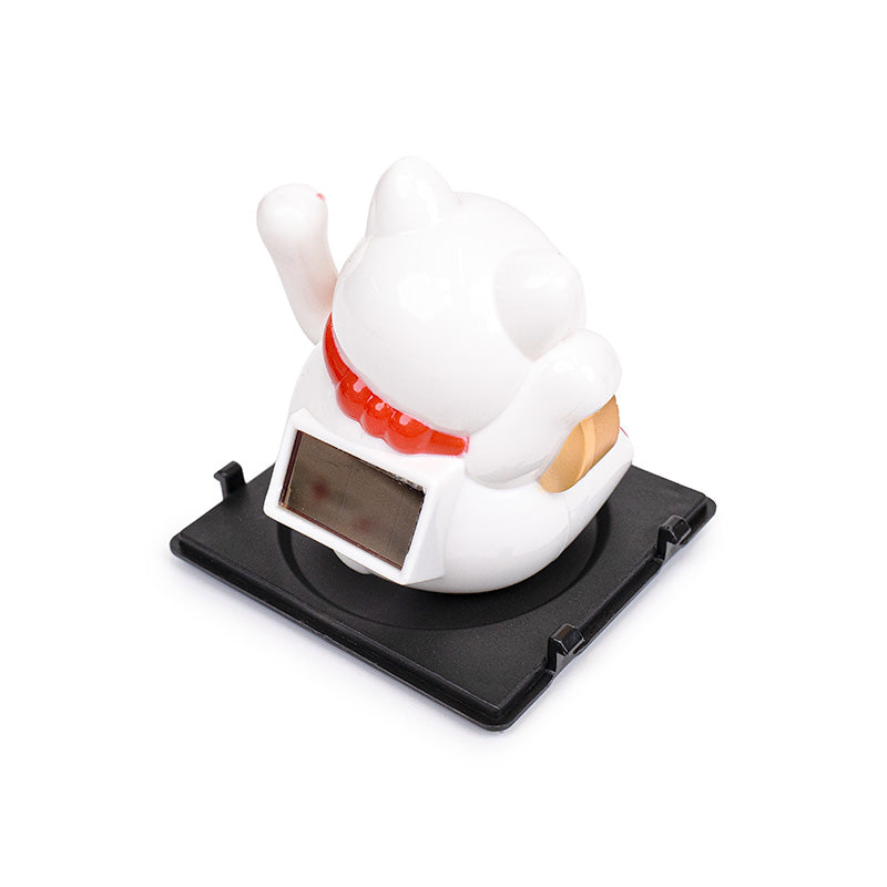Solar Articulated Maneki Neko Cat - Fortune