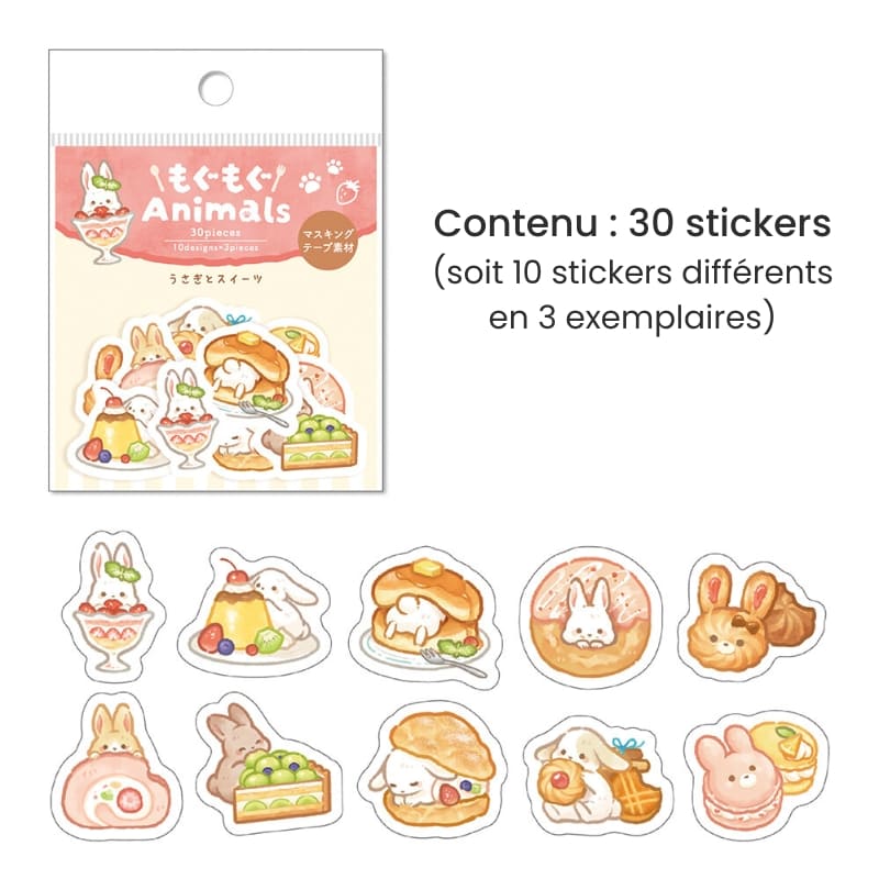Flake Kawaii Rabbit stickers