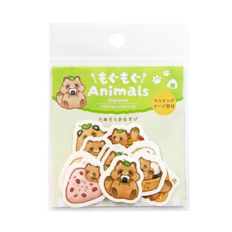 Flake Kawaii Tanuki stickers