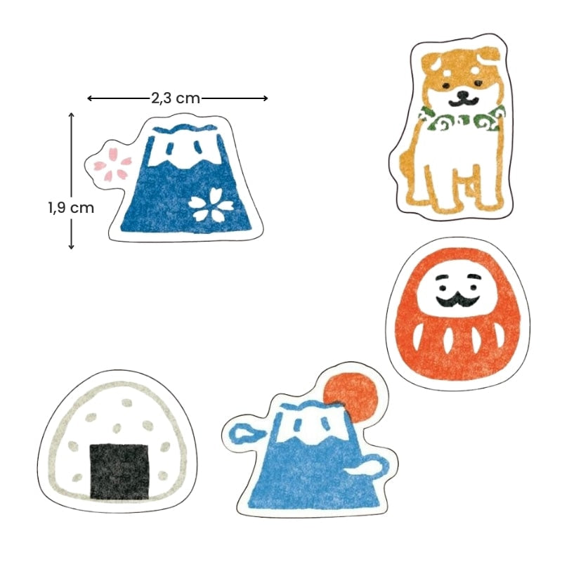 Japanese paper stickers