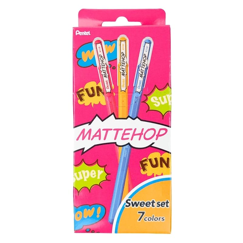 Pentel Mattehop Sweet Set Color Pens
