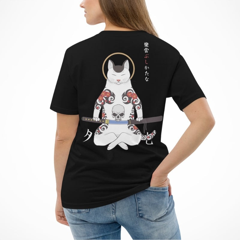 Japanese Samurai Cat T-shirt