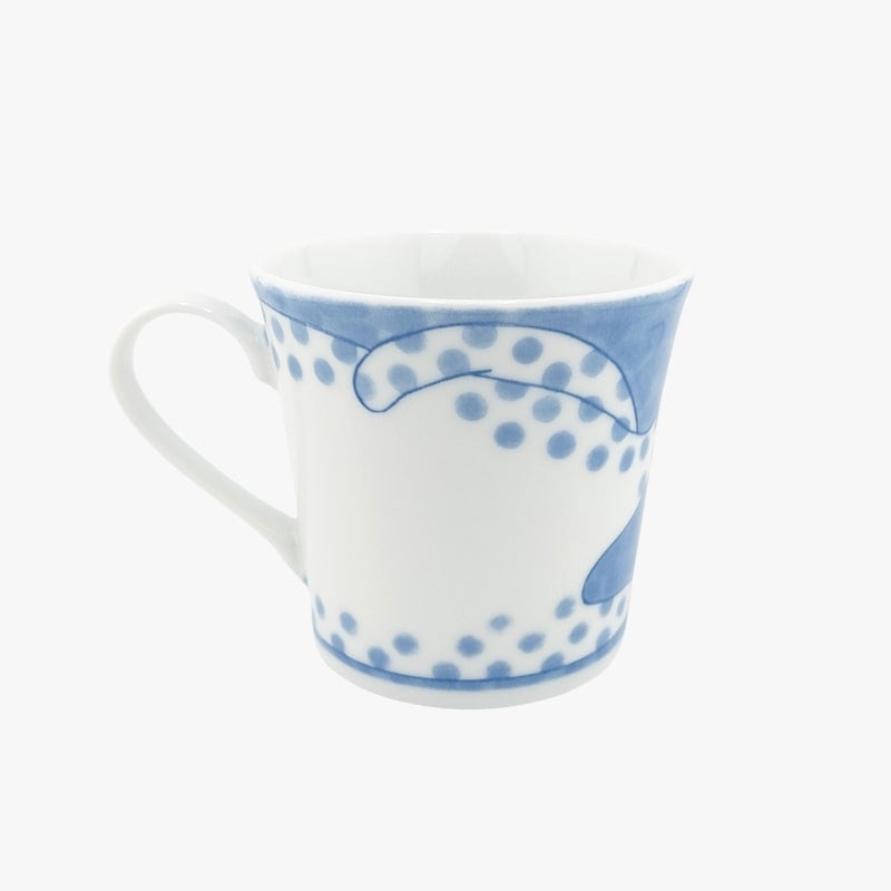 Japanese mug Cat with dots