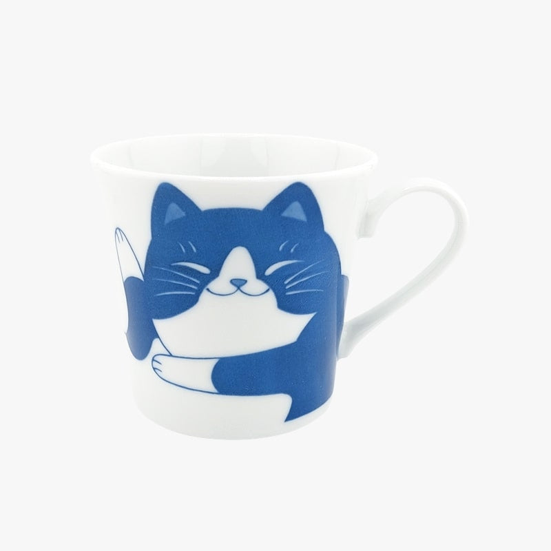 Japanese mug Blue Cat