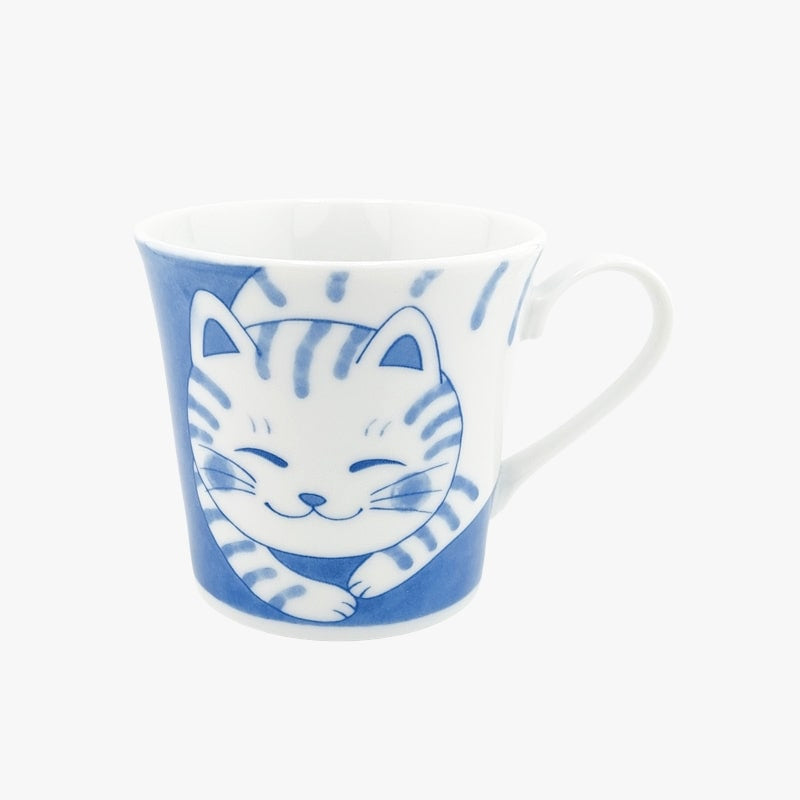 Japanese mug Neko Blue