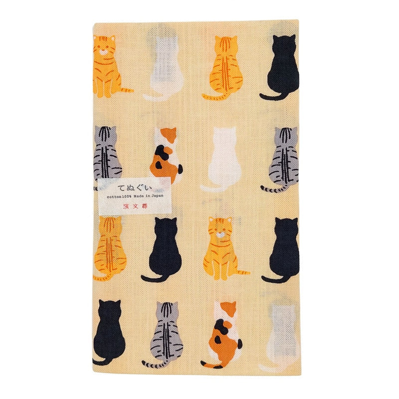 Tenugui Cloth - Cat