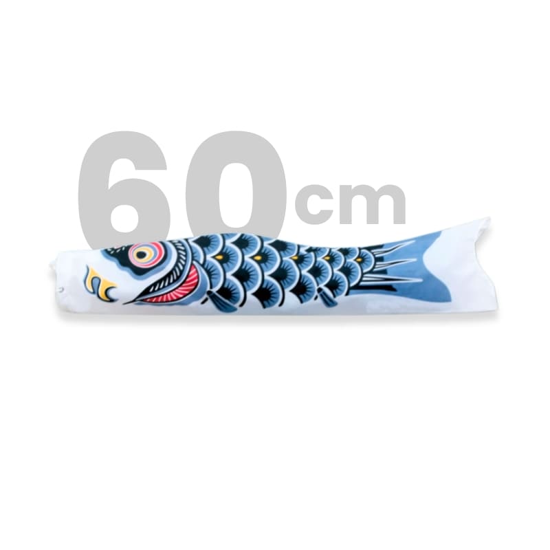 Traditional Japanese Koinobori – Black – 23.6