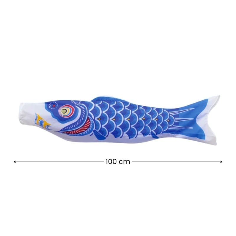 Traditional Japanese Koinobori – Blue – 39.4