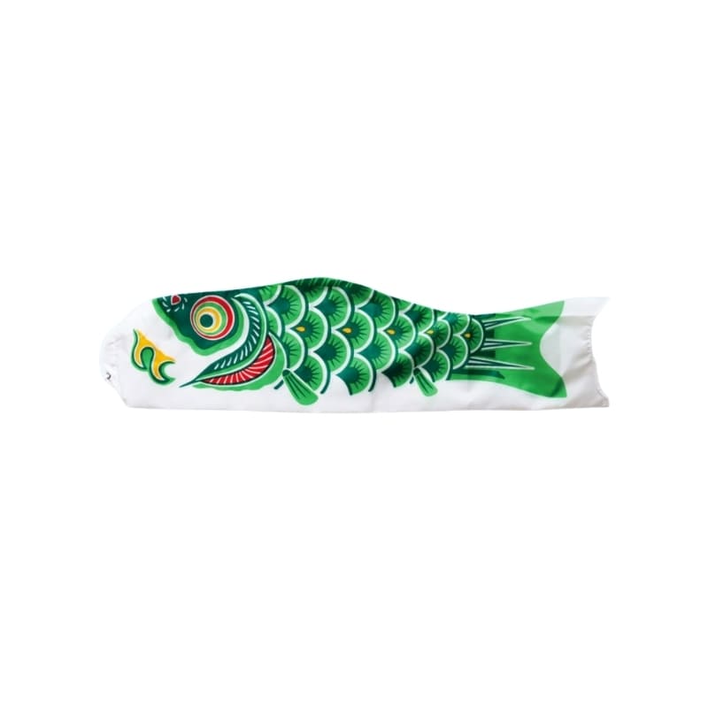 Traditional Japanese Koinobori – Green – 23.6