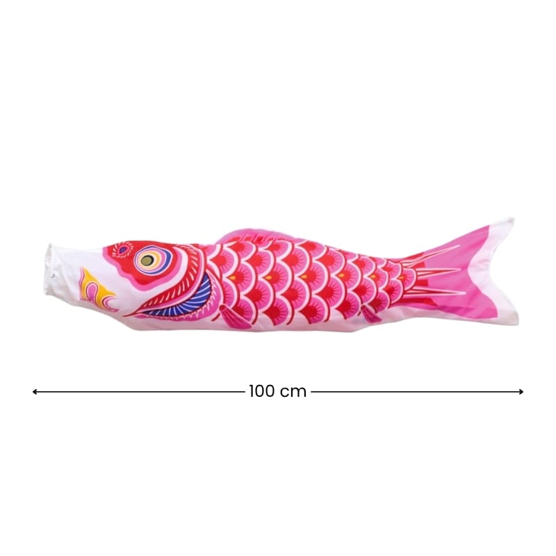 Traditional Japanese Koinobori – Pink – 39.4