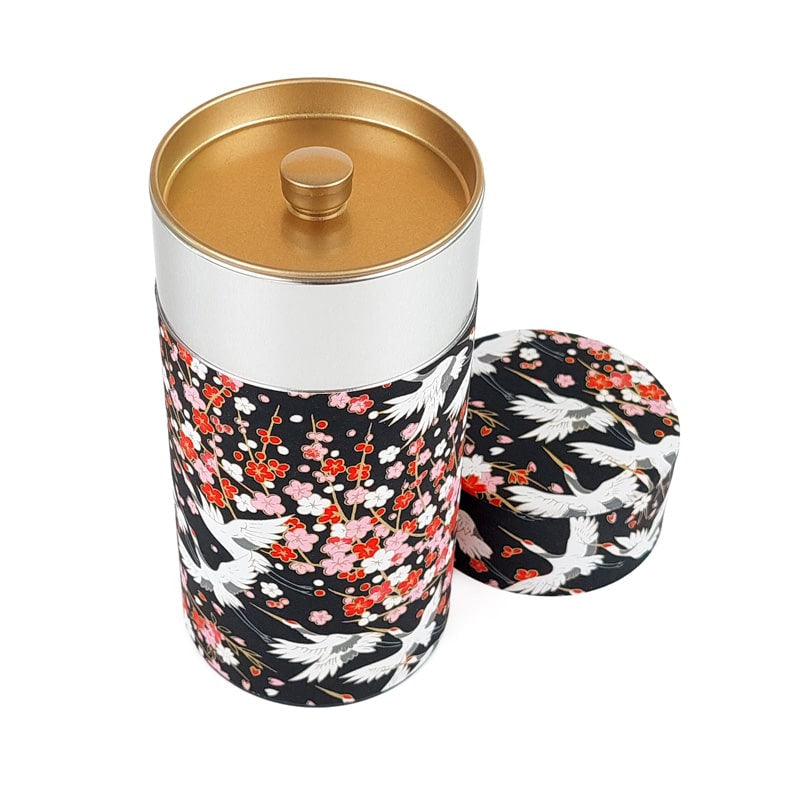 Washi Tea Canister - Hana Tsuru