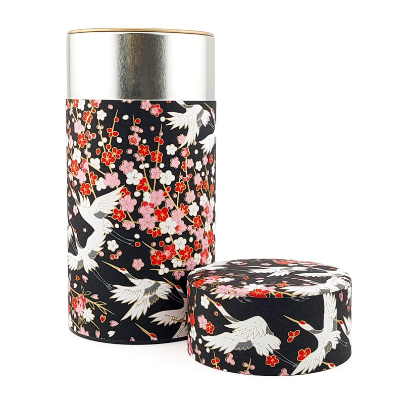 Washi Tea Canister - Hana Tsuru
