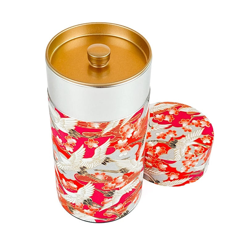Washi Tea Canister - Tsuru