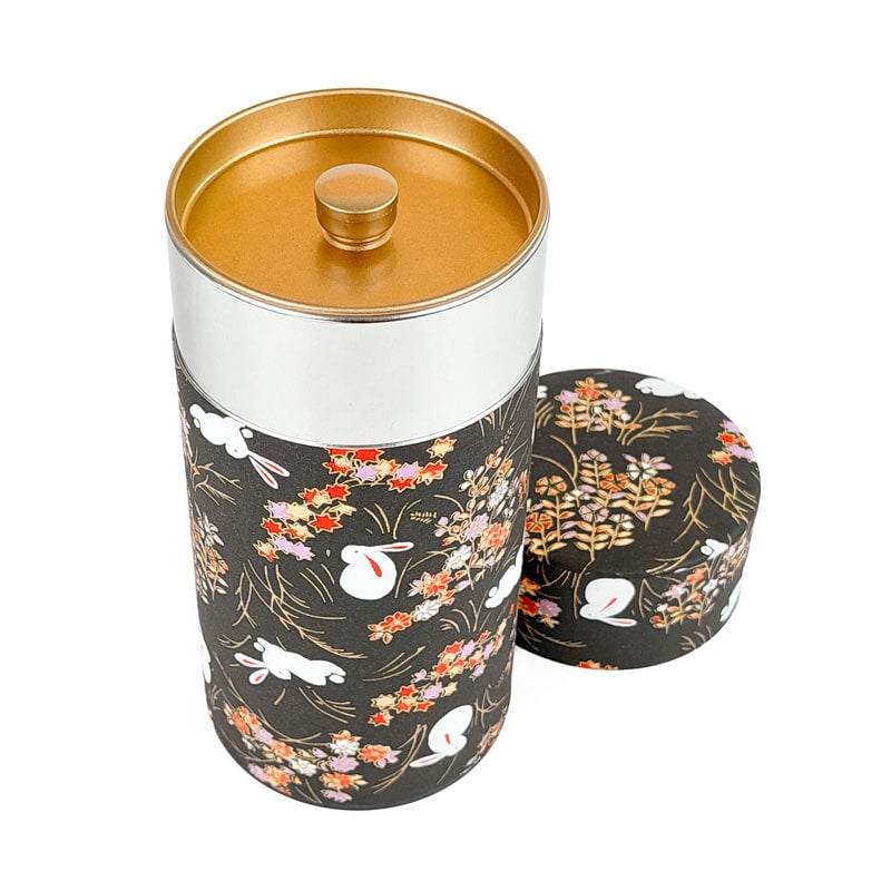 Washi Tea Canister - Usagi