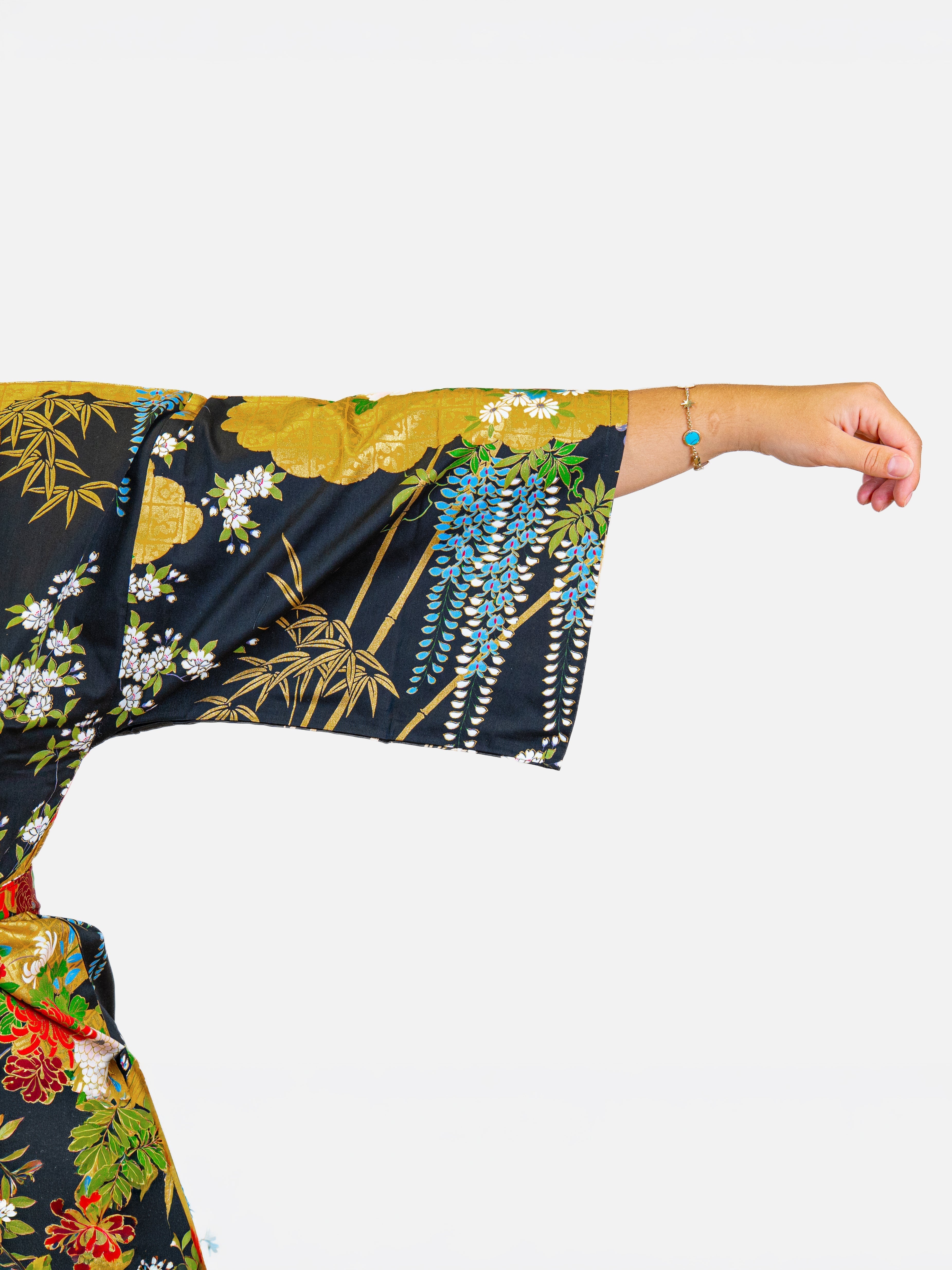 Women’s Happi Kimono – Golden Botan