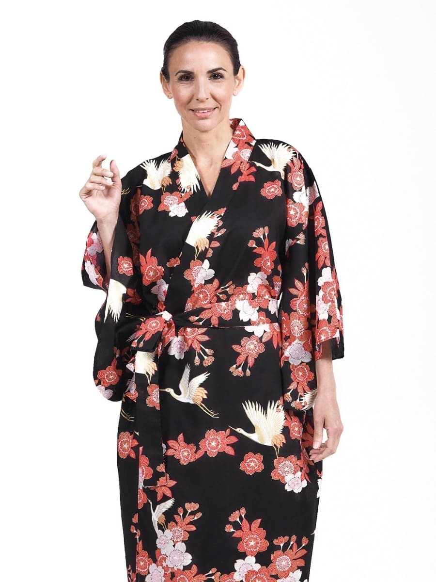 Women’s Yukata Kimono - Tsuru to Ouka
