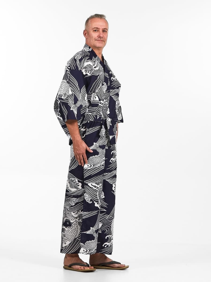 Yukata Kimono Men - Koi Fish