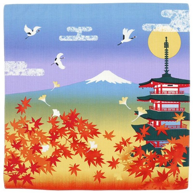 Furoshiki Fabric - Autumn - 19.7x19.7 in