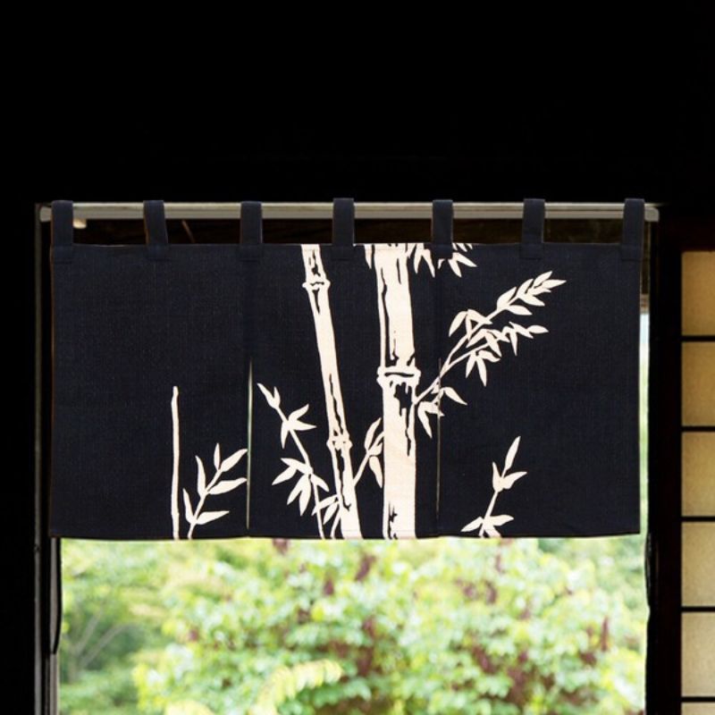 Short Noren Curtain - Bamboo