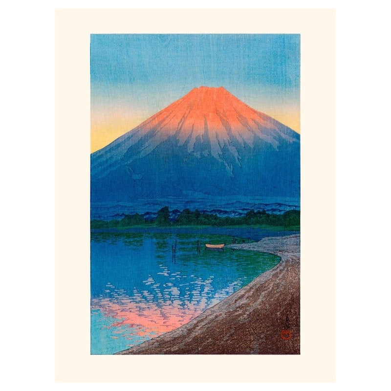 Japanese poster Lake Yamanaka - A3
