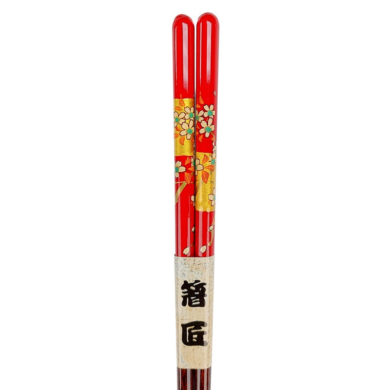 Floral Red Chopsticks