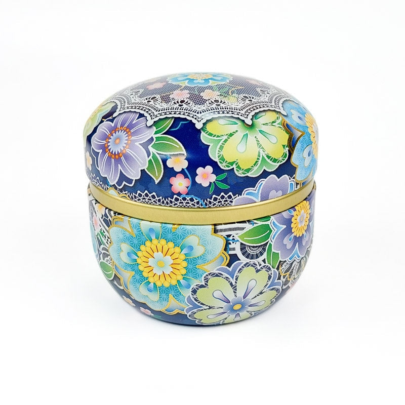 Japan Blue Metal Tea Box