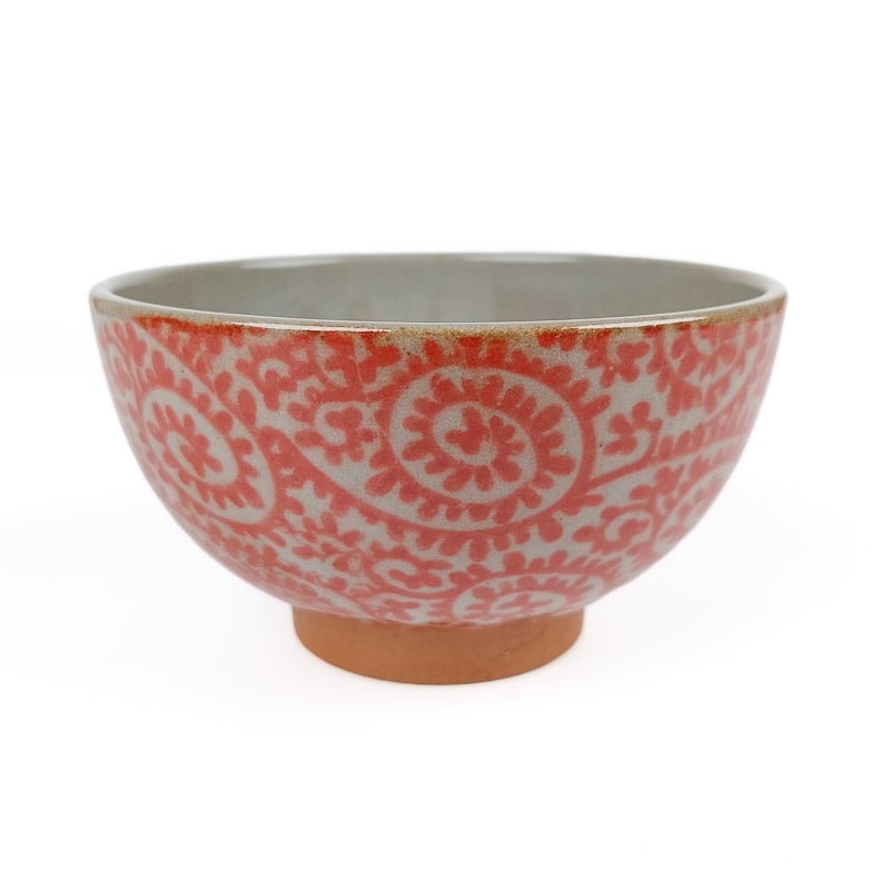 Red Japanese Tea Bowl