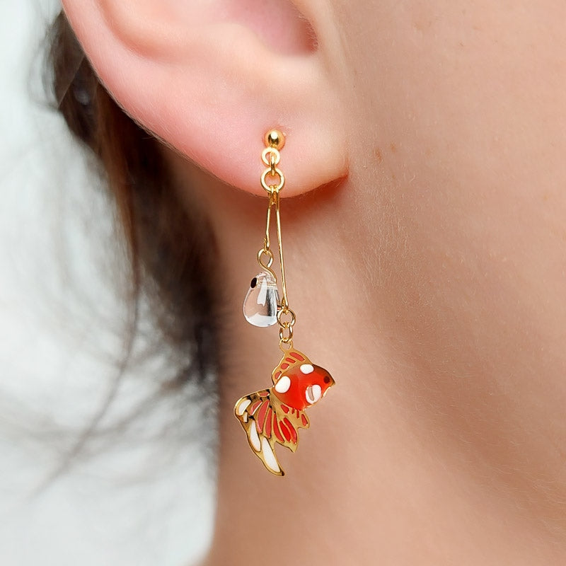 Goldfish bowl outlet earrings