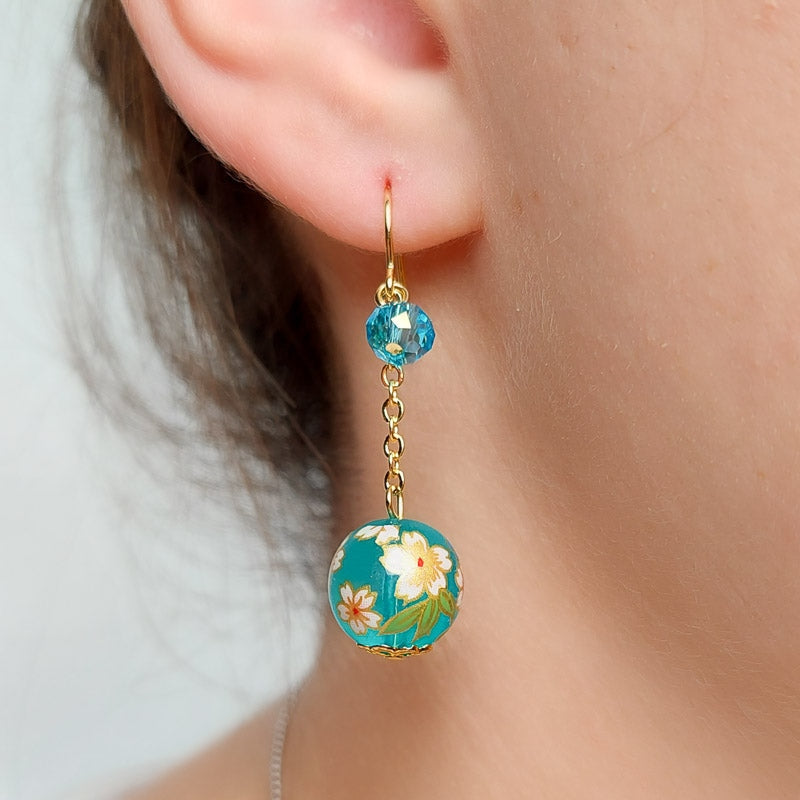 Japanese dangling earrings