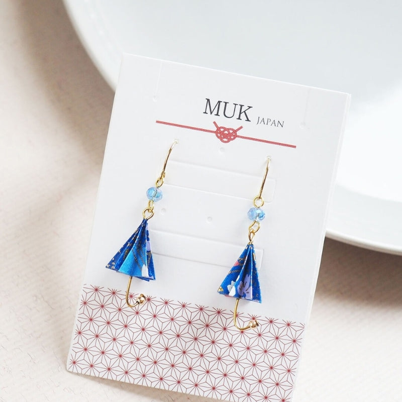 Umbrella Earrings - Blue