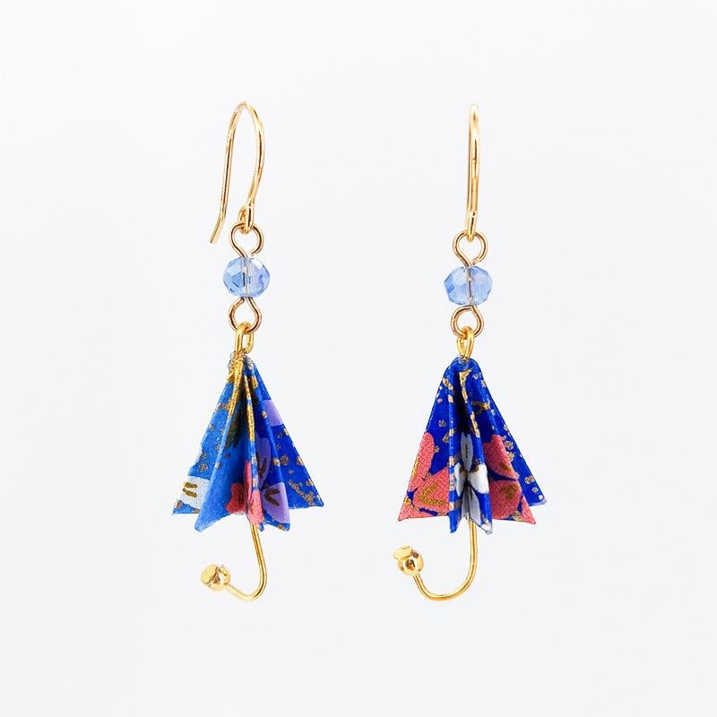 Umbrella Earrings - Blue