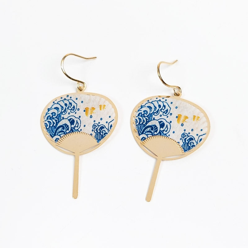 Uchiwa Nami Earrings