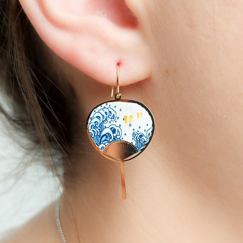 Uchiwa Nami Earrings