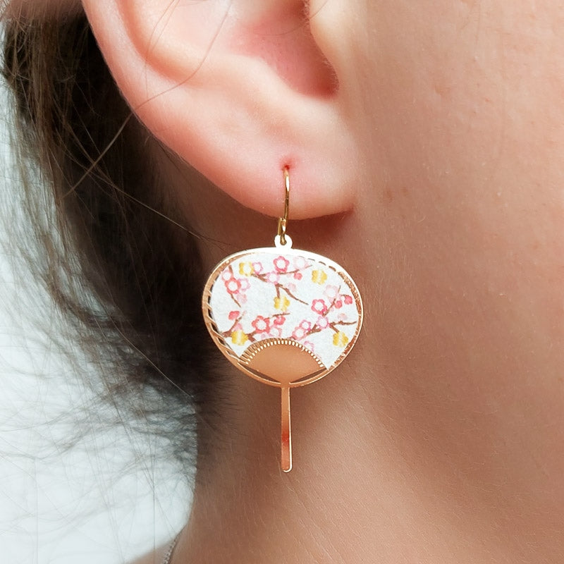 Uchiwa Ume Earrings