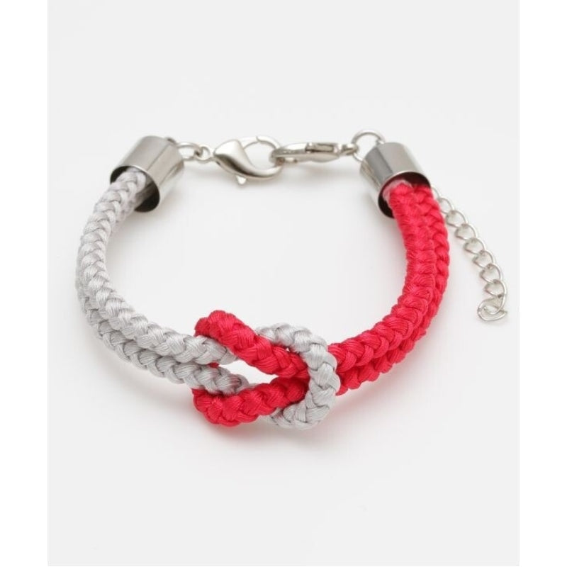 Japanese Men’s Bracelet - Knot Red/Grey