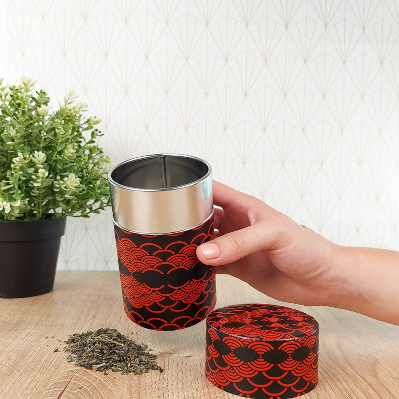 Bulk Tea Canister - Seigaiha