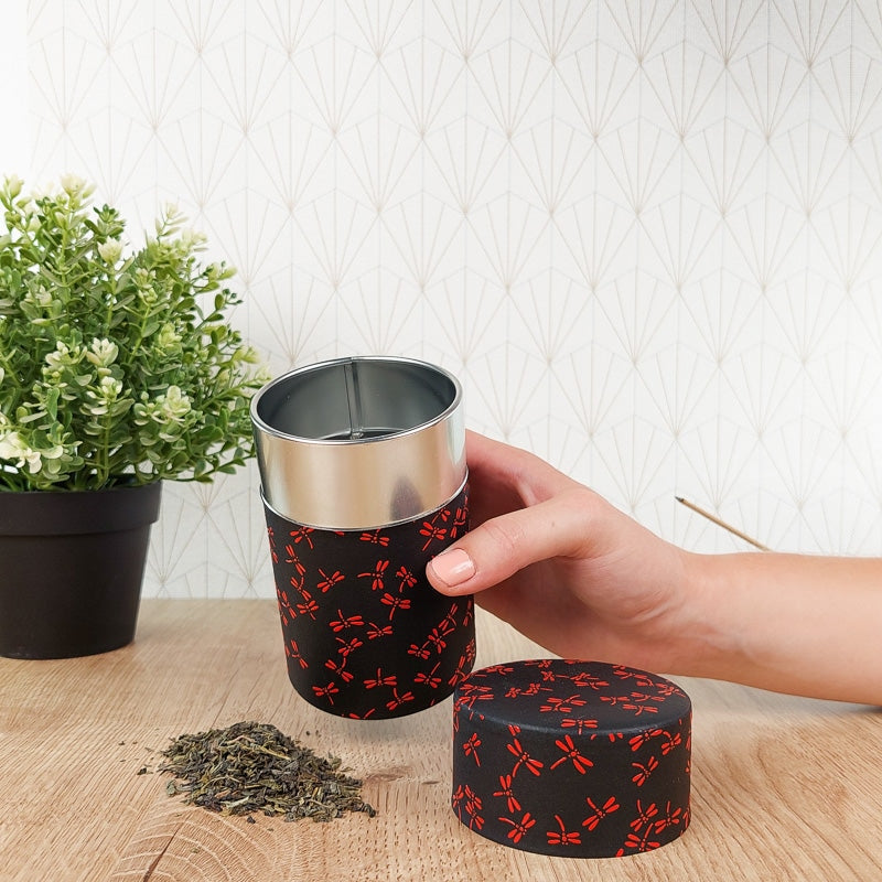 Bulk Tea Tin - Black Dragonfly