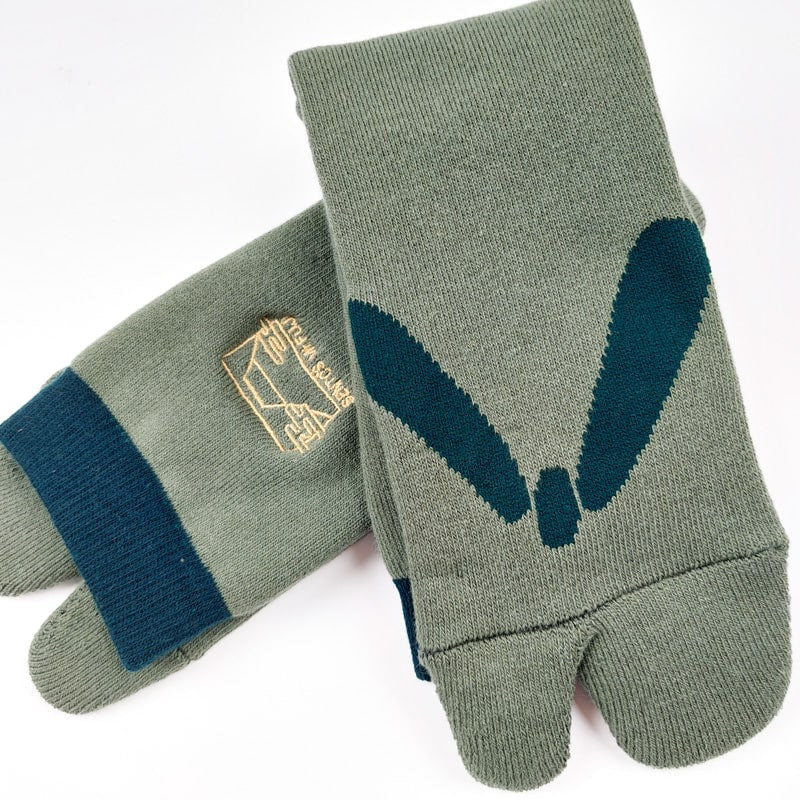 Japanese Socks Tongs - Green - EU 37-42