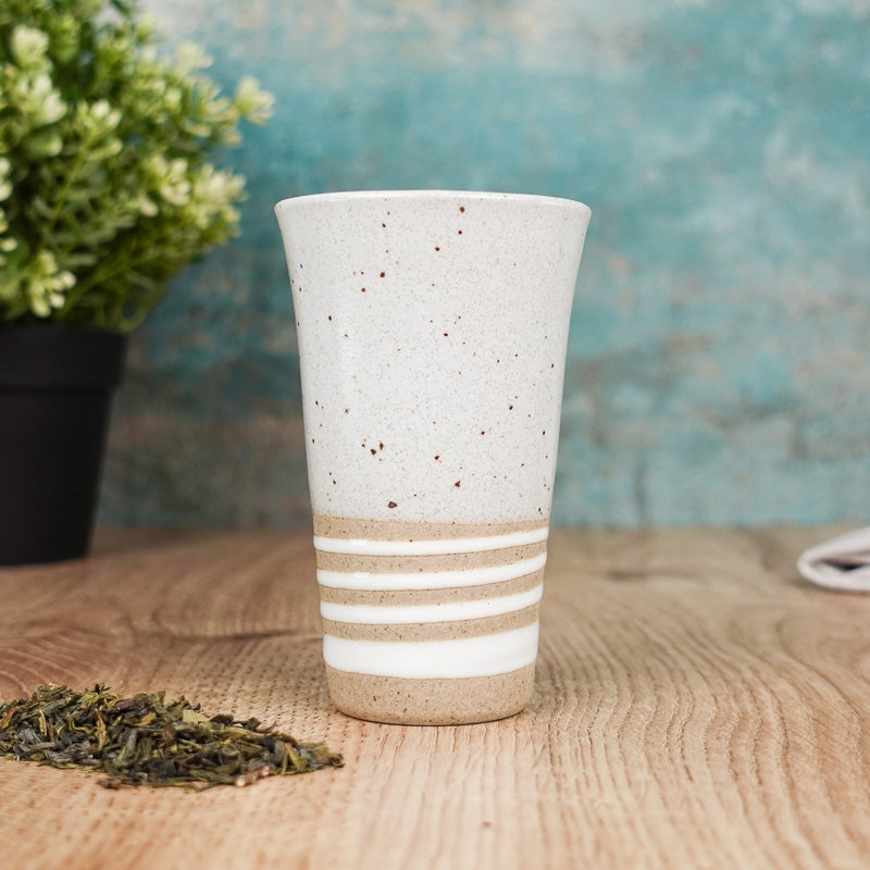 Clay Tea Cup - White